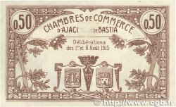 50 Centimes FRANCE regionalism and miscellaneous Ajaccio et Bastia 1915 JP.003.01 XF+