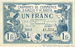 1 Franc FRANCE regionalism and miscellaneous Ajaccio et Bastia 1915 JP.003.04