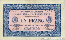 1 Franc FRANCE regionalism and miscellaneous Alencon et Flers 1915 JP.006.06 VF+
