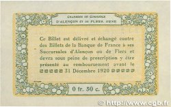 50 Centimes FRANCE regionalism and miscellaneous Alencon et Flers 1915 JP.006.23 XF+