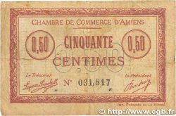 50 Centimes FRANCE régionalisme et divers Amiens 1915 JP.007.20 pr.TB