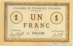 1 Franc FRANCE regionalism and miscellaneous Amiens 1915 JP.007.08