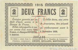 2 Francs FRANCE regionalism and miscellaneous Amiens 1915 JP.007.11 XF