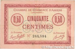 50 Centimes FRANCE régionalisme et divers Amiens 1915 JP.007.14 TTB+