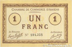 1 Franc FRANCE regionalism and miscellaneous Amiens 1915 JP.007.16
