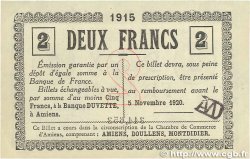2 Francs FRANCE régionalisme et divers Amiens 1915 JP.007.31 SUP