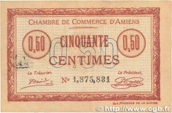 50 Centimes FRANCE regionalism and miscellaneous Amiens 1915 JP.007.40 VF+