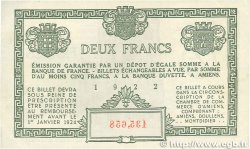 2 Francs FRANCE regionalism and miscellaneous Amiens 1922 JP.007.57 XF+
