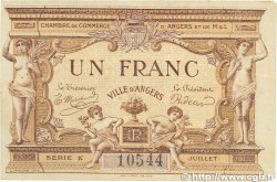 1 Franc FRANCE regionalism and miscellaneous Angers  1915 JP.008.06 VF+