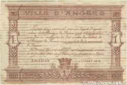 1 Franc FRANCE régionalisme et divers Angers  1915 JP.008.06 TTB