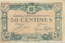 50 Centimes FRANCE regionalism and miscellaneous Angoulême 1915 JP.009.23