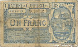 1 Franc FRANCE regionalism and miscellaneous Auch 1914 JP.015.07 G