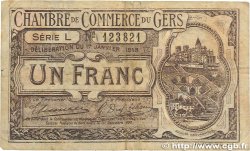 1 Franc FRANCE regionalism and miscellaneous Auch 1918 JP.015.14 F