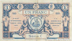 1 Franc FRANCE regionalism and miscellaneous Aurillac 1915 JP.016.04 VF+