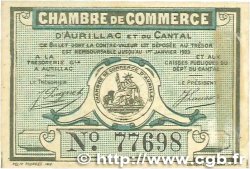 25 Centimes FRANCE régionalisme et divers Aurillac 1917 JP.016.11