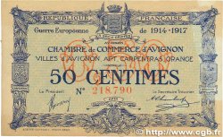 50 Centimes FRANCE regionalism and miscellaneous Avignon 1915 JP.018.13