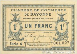 1 Franc FRANCE regionalism and miscellaneous Bayonne 1915 JP.021.09 UNC-