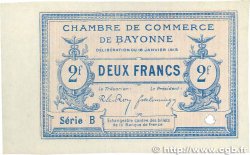 2 Francs Spécimen FRANCE regionalism and miscellaneous Bayonne 1915 JP.021.21