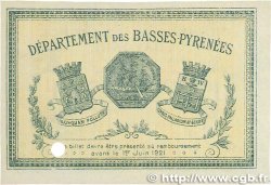 1 Franc Spécimen FRANCE regionalism and miscellaneous Bayonne 1916 JP.021.31 XF+