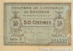 50 Centimes FRANCE régionalisme et divers Bayonne 1917 JP.021.42 TTB