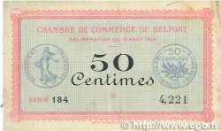 50 Centimes FRANCE régionalisme et divers Belfort 1915 JP.023.01 TB