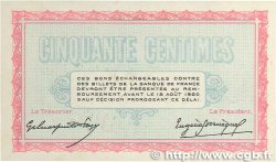 50 Centimes Annulé FRANCE regionalism and miscellaneous Belfort 1915 JP.023.03 AU