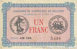 1 Franc FRANCE régionalisme et divers Belfort 1915 JP.023.13