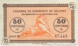 50 Centimes FRANCE régionalisme et divers Belfort 1918 JP.023.52 TTB