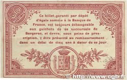 50 Centimes Annulé FRANCE régionalisme et divers Bergerac 1914 JP.024.03 TTB+