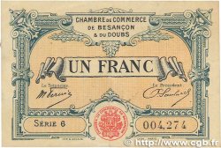 1 Franc FRANCE régionalisme et divers Besançon 1921 JP.025.24 TTB