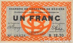 1 Franc FRANCE régionalisme et divers Béziers 1914 JP.027.08 TTB