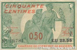 50 Centimes FRANCE régionalisme et divers Béziers 1916 JP.027.20 TTB