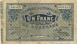 1 Franc FRANCE régionalisme et divers Bordeaux 1914 JP.030.02 B