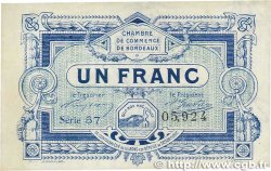 1 Franc FRANCE régionalisme et divers Bordeaux 1917 JP.030.21 SUP