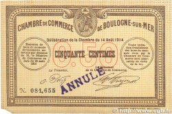 50 Centimes Annulé FRANCE régionalisme et divers  1914 JP.031.01var. TTB+