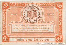 50 Centimes FRANCE régionalisme et divers Caen et Honfleur 1920 JP.034.16 SUP