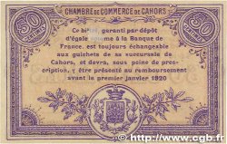 50 Centimes FRANCE régionalisme et divers Cahors 1915 JP.035.12 SPL
