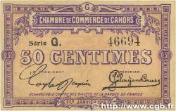 50 Centimes FRANCE régionalisme et divers Cahors 1915 JP.035.12 SUP