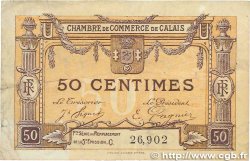 50 Centimes FRANCE régionalisme et divers Calais 1919 JP.036.33 TB