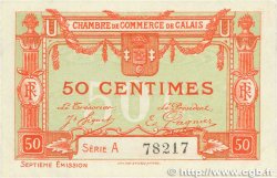 50 Centimes FRANCE régionalisme et divers Calais 1918 JP.036.40 SPL