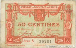 50 Centimes FRANCE régionalisme et divers Calais 1919 JP.036.40 TB
