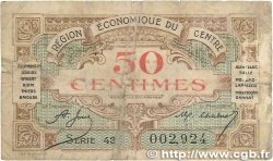 50 Centimes FRANCE régionalisme et divers Région Économique Du Centre 1918 JP.040.05 B