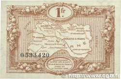 1 Franc FRANCE régionalisme et divers Chalons, Reims, Épernay 1922 JP.043.02 SPL