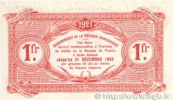 1 Franc FRANCE régionalisme et divers Chartres 1921 JP.045.13 SPL