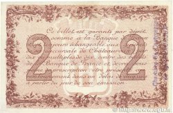 2 Francs FRANCE régionalisme et divers Chateauroux 1915 JP.046.09 SPL