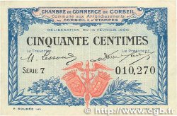 50 Centimes FRANCE régionalisme et divers Corbeil 1920 JP.050.01 TTB+
