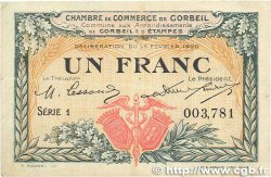 1 Franc FRANCE régionalisme et divers Corbeil 1920 JP.050.03
