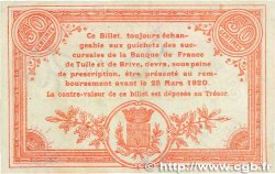 50 Centimes FRANCE régionalisme et divers Corrèze 1915 JP.051.15 SUP