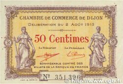 50 Centimes FRANCE régionalisme et divers Dijon 1915 JP.053.01 SUP