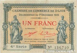 1 Franc FRANCE régionalisme et divers Dijon 1919 JP.053.20 TTB